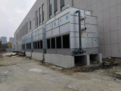 中船重工某所机电设备试验室定制闭式冷却塔完成安装工作