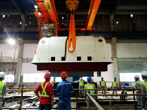 中电江门天然气分布式能源站项目取得关键进展 1号汽轮发电机定子成功就位